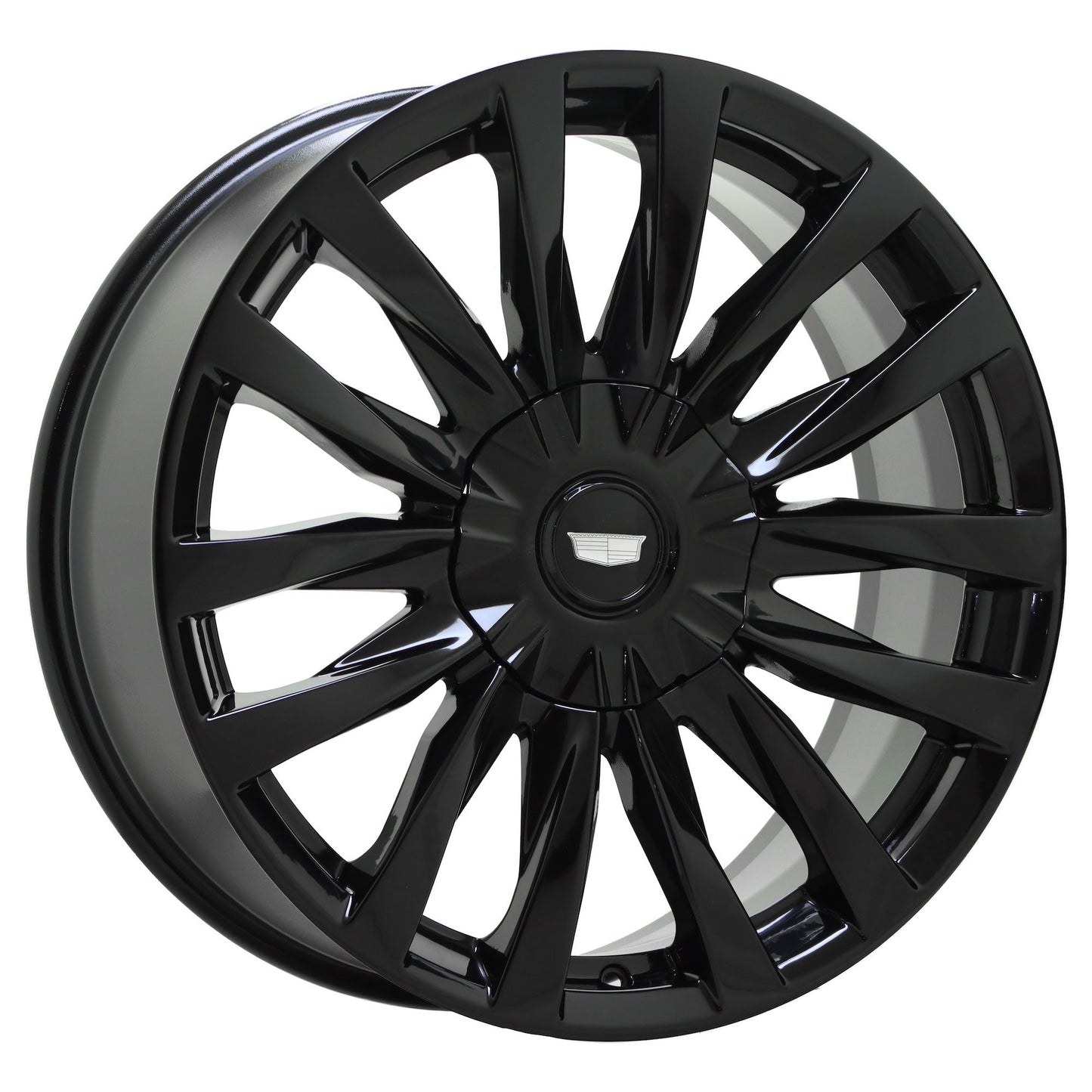22" Cadillac Escalade Luxury Gloss Black wheels rims Factory OEM set 4873