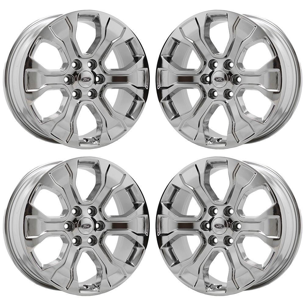 20" Ford F150 Truck Bright Chrome wheels rims Factory OEM set 4 10348 EXCHANGE