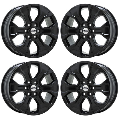 20" Ford F150 Truck Gloss Black wheels rims Factory OEM set 4 10348