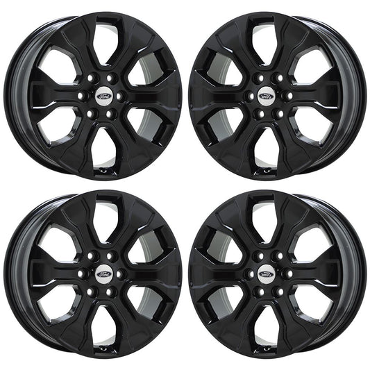 20" Ford F150 Truck Gloss Black wheels rims Factory OEM set 4 10348
