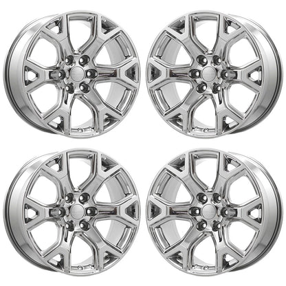 20" Jeep Wagoneer Bright Chrome wheels rims Factory OEM set 9296 EXCHANGE