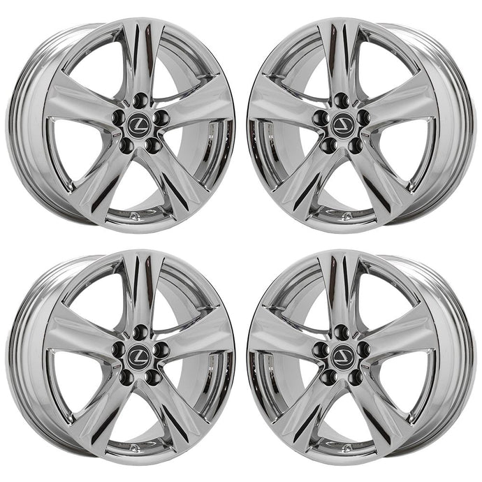 Lexus Premium Factory OEM Wheels Rims Stock Replacement Chrome Black ...