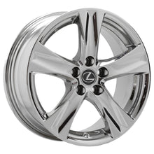 Load image into Gallery viewer, 18x8&quot; 18x8.5&quot; Lexus IS250 IS350 PVD Chrome Wheels Rims Factory OEM 74238 74239
