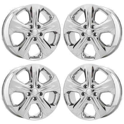 20" Jeep Grand Cherokee Durango Bright Chrome wheels rims OEM set 2494 EXCHANGE