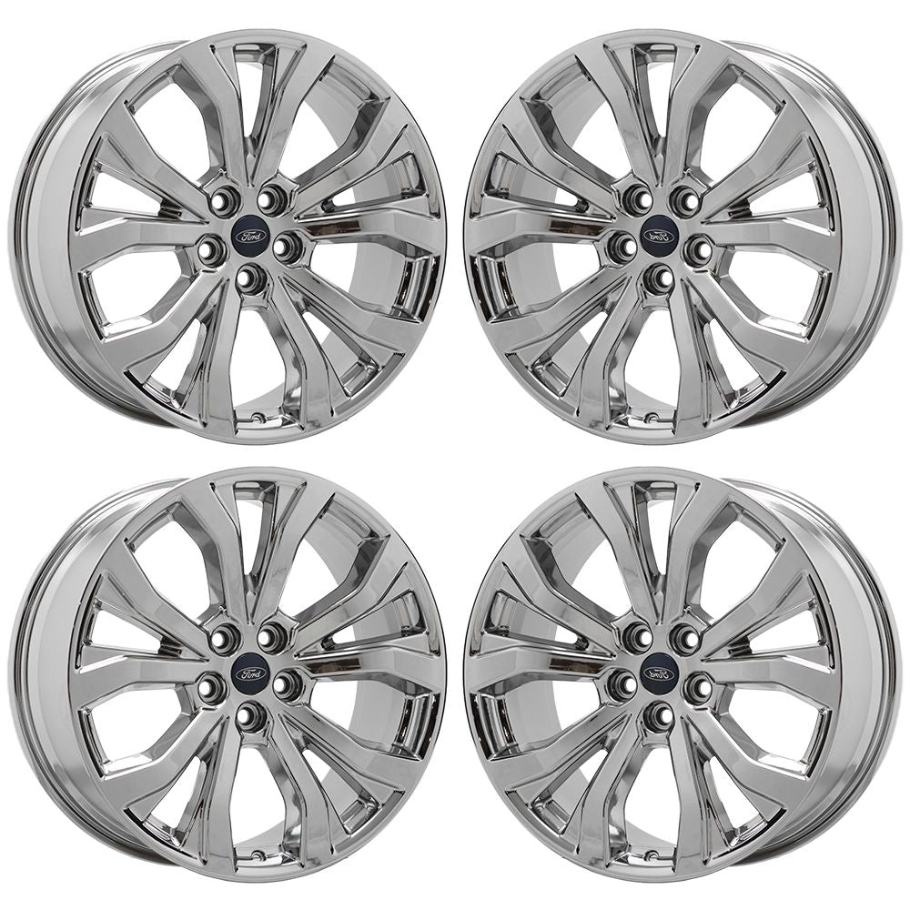 20" Ford Explorer ST Bright Chrome wheels rims Factory OEM set 10270