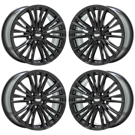 18" Cadillac CT4 ATS Gloss Black wheels rims Factory OEM set 4861 96916