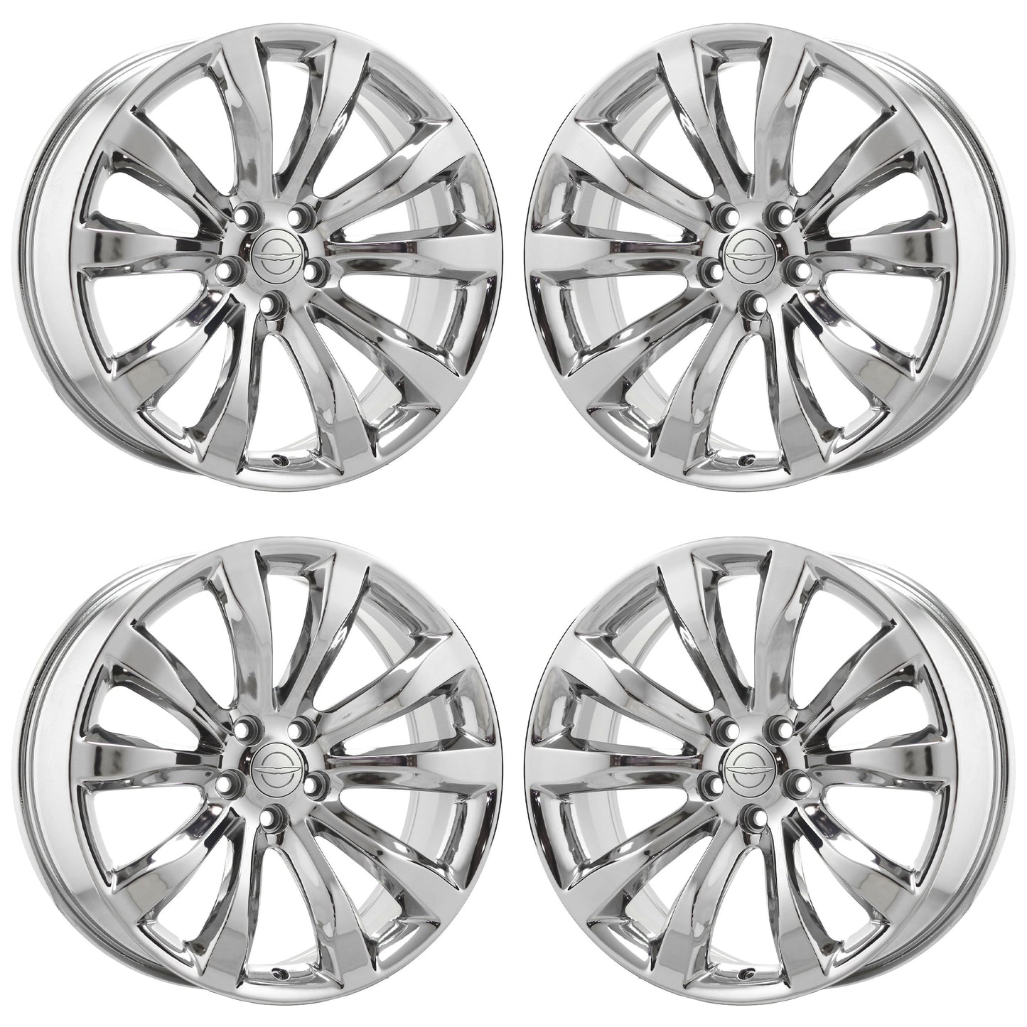 20" Chrysler 300 RWD Bright Chrome wheels rims Factory OEM set 2540