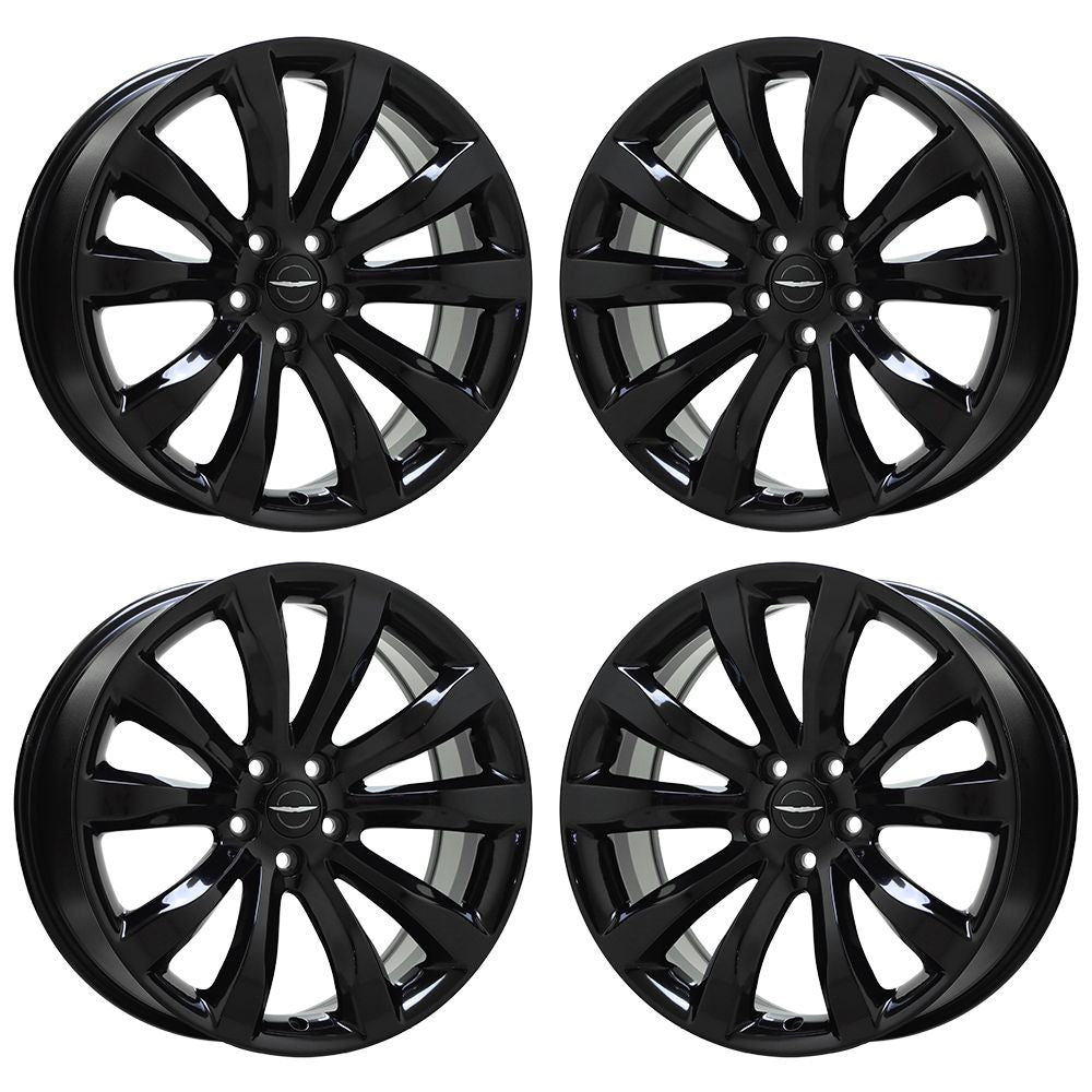 20" Chrysler 300 RWD Gloss Black wheels rims Factory OEM set 2540