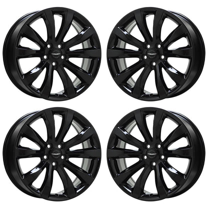 20" Chrysler 300 RWD Gloss Black wheels rims Factory OEM set 2540