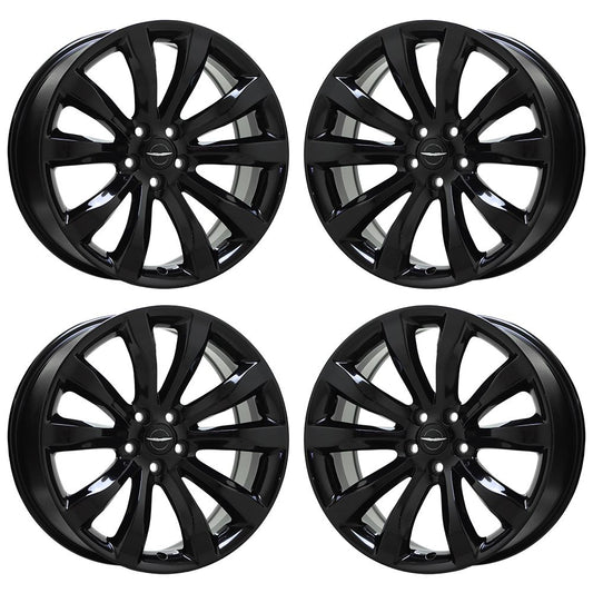 20" Chrysler 300 RWD Gloss Black wheels rims Factory OEM set 2540
