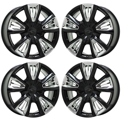22" Silverado 1500 Suburban Tahoe 1500 Gloss Black wheels rims 14046 EXCHANGE