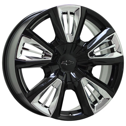 22" Silverado 1500 Suburban Tahoe 1500 Gloss Black wheels rims 14046 EXCHANGE