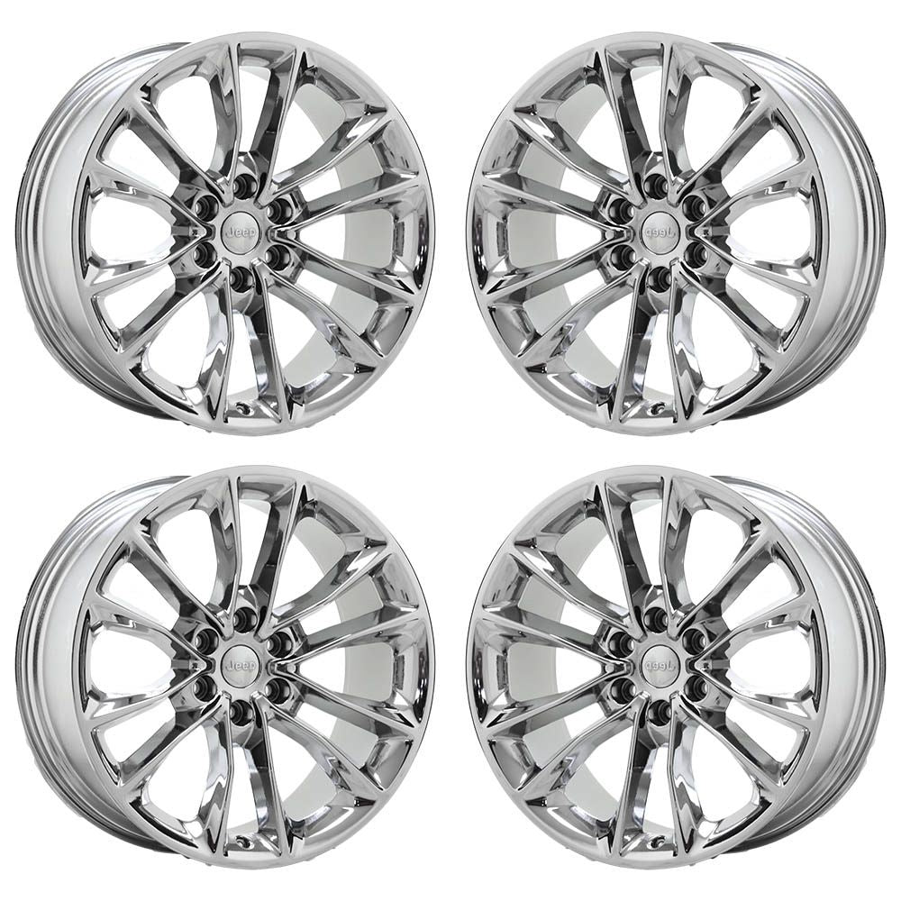 22" Jeep Wagoneer Bright Chrome wheels rims Factory OEM set 9298 EXCHANGE