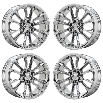 22" Jeep Wagoneer Bright Chrome wheels rims Factory OEM set 9298 EXCHANGE
