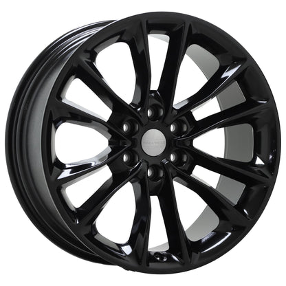 22" Jeep Wagoneer Gloss Black wheels rims Factory OEM set 9298 EXCHANGE