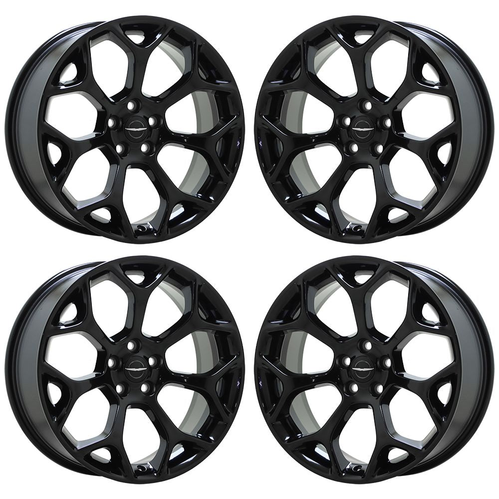 20" Chrysler 300 Gloss Black wheels rims Factory OEM set 4 2539