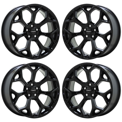 20" Chrysler 300 Gloss Black wheels rims Factory OEM set 4 2539