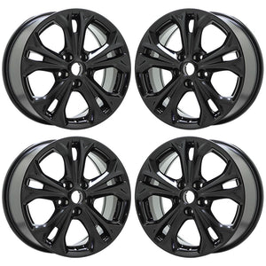 17" Ford Fusion black wheels rims Factory OEM set 4 3871