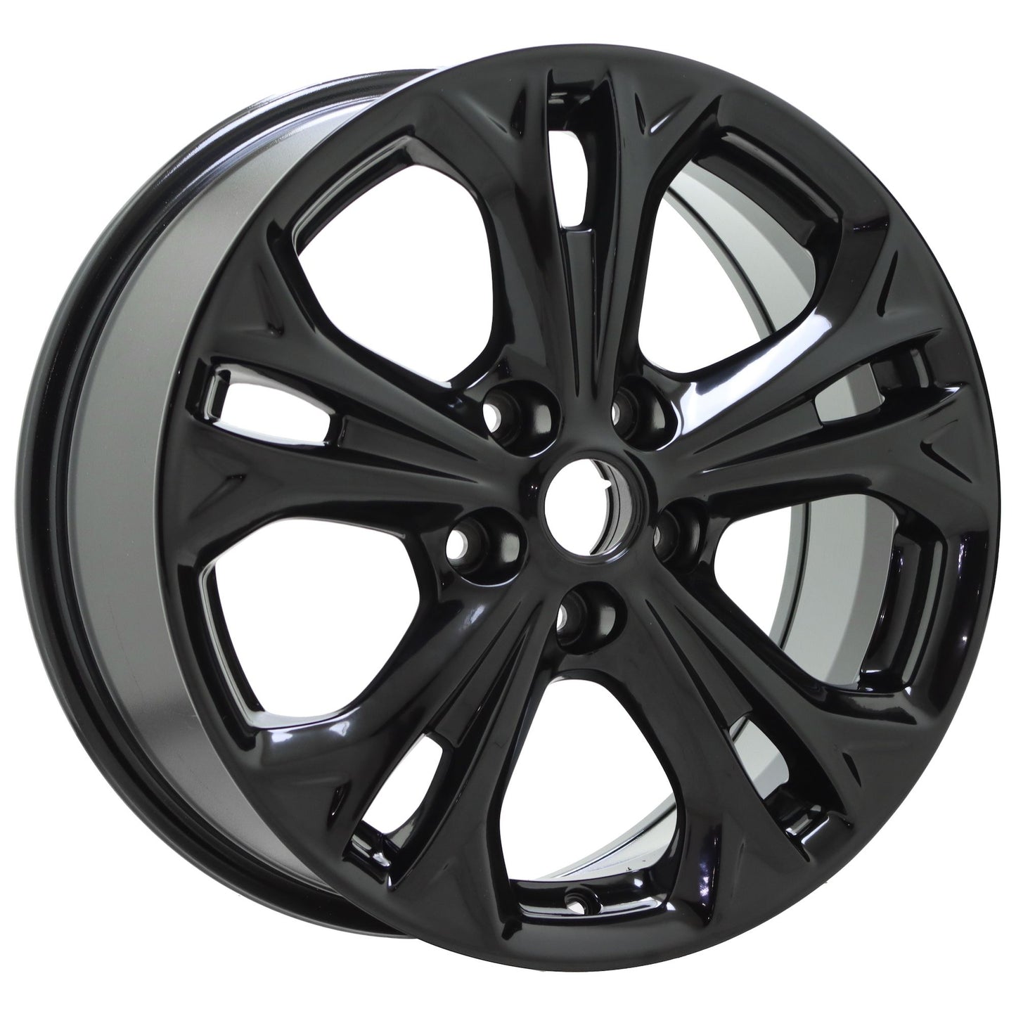 17" Ford Fusion Gloss Black wheels rims Factory OEM set 3871