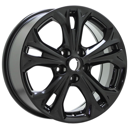 17" Ford Fusion Gloss Black wheels rims Factory OEM set 3871