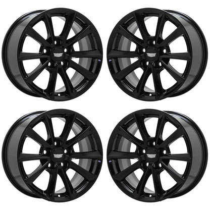 17" Cadillac CTS Gloss Black wheels rims Factory OEM 2017-2019 4791 EXCHANGE