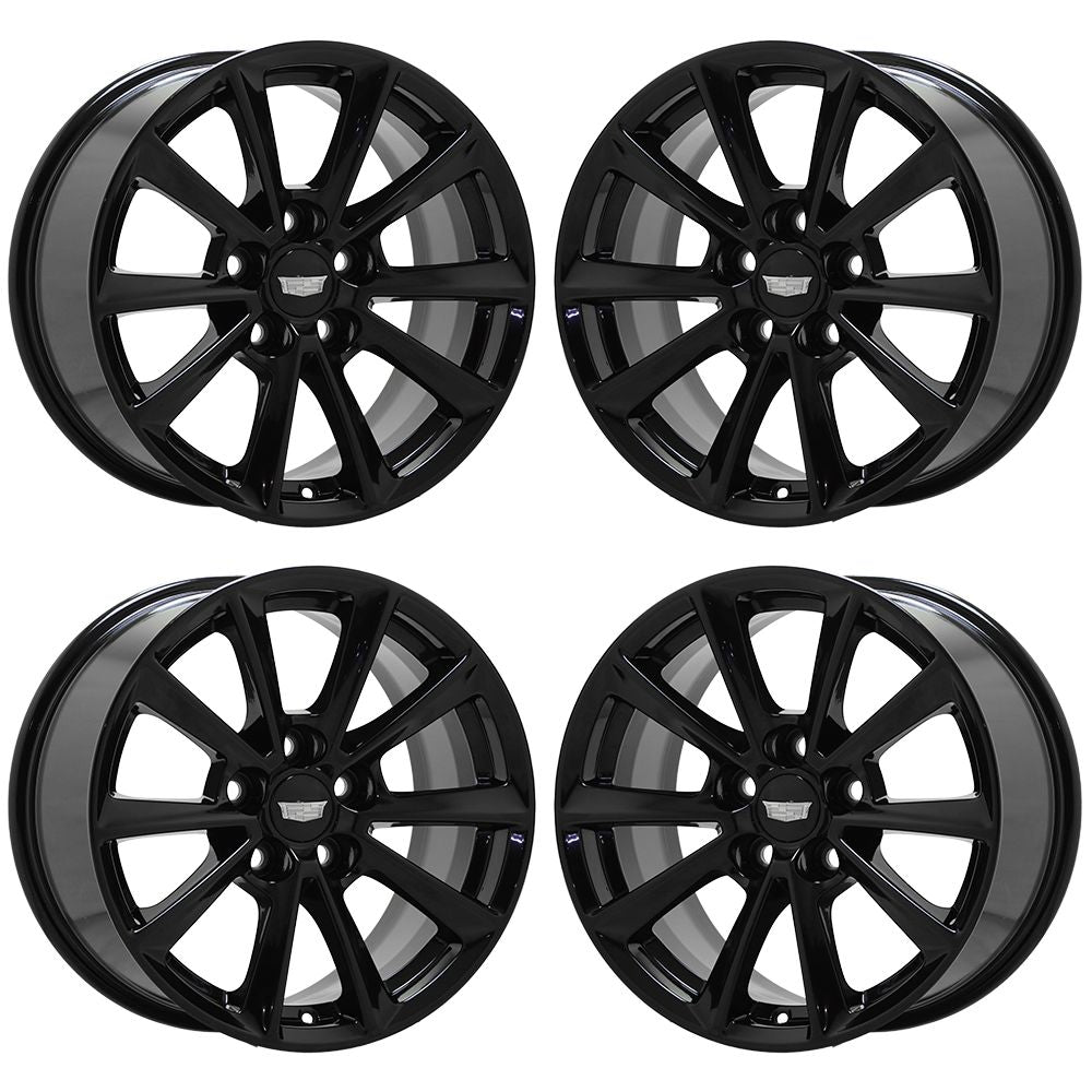 17" Cadillac CTS Gloss Black wheels rims Factory OEM 2017-2019 4791