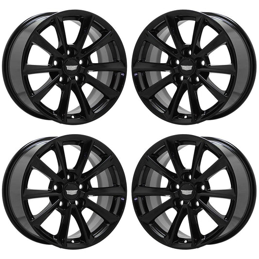 17" Cadillac CTS Gloss Black wheels rims Factory OEM 2017-2019 4791