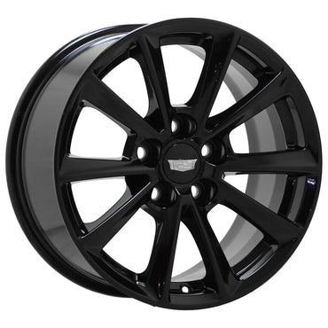17" Cadillac CTS Gloss Black wheels rims Factory OEM 2017-2019 4791