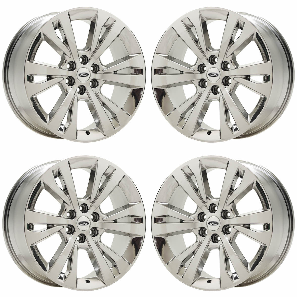 22" Ford Expedition Bright Chrome wheels rims Factory OEM set 10264 EXCHANGE
