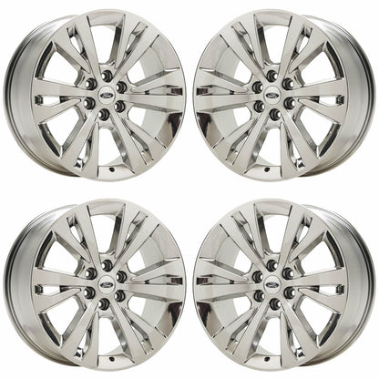 22" Ford Expedition Bright Chrome wheels rims Factory OEM set 10264 EXCHANGE