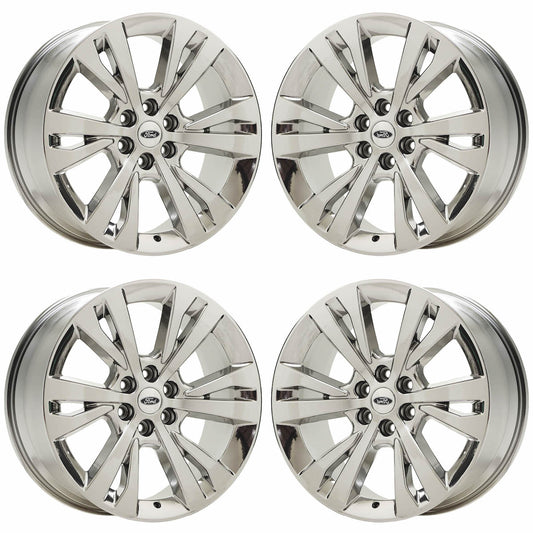 22" Ford Expedition Bright Chrome wheels rims Factory OEM set 10264 EXCHANGE