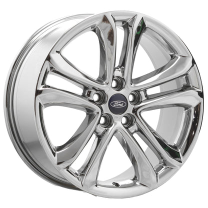 18" Ford Edge Bright Chrome wheels rims Factory OEM set 10044