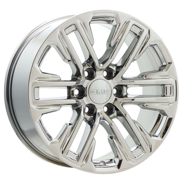 20" GMC Sierra Yukon 1500 Bright Chrome wheels rims Factory OEM set 14024
