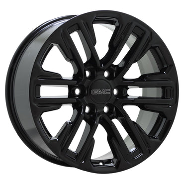 20" GMC Sierra Yukon 1500 Gloss Black wheels rims Factory OEM set 14024