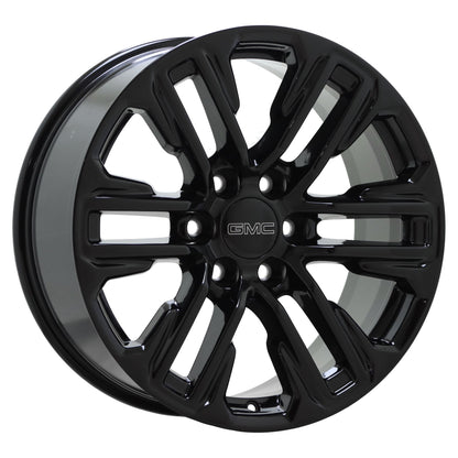 20" GMC Sierra Yukon 1500 Gloss Black wheels rims Factory OEM set 14024