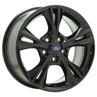 16" Ford Focus Gloss Black wheels rims Factory OEM set 2012-2018 - 3878