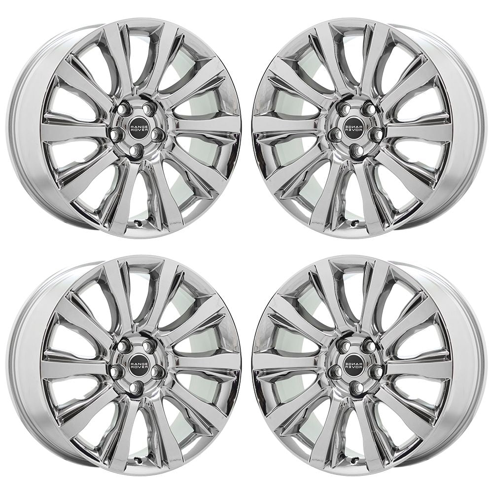 21" Range Rover Bright Chrome wheels rims Factory OEM set 72246 EXCHANGE