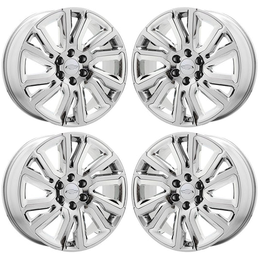 22" Chevrolet Silverado Tahoe Bright Chrome Replica Wheels 5901R