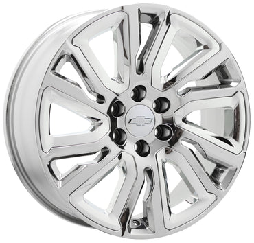 22" Chevrolet Silverado Tahoe Bright Chrome Replica Wheels 5901R