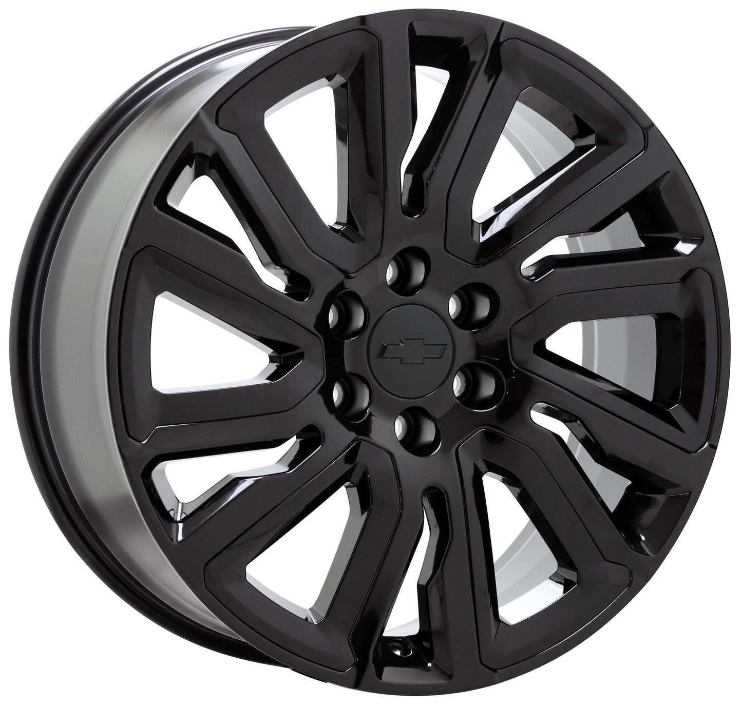 22" Sierra Yukon Silverado Suburban Tahoe Black wheels Factory set 5901 EXCHANGE