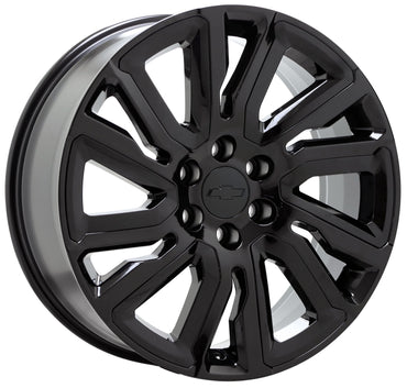 22" Chevrolet Silverado Tahoe Gloss Black Wheels Replica set 5901R
