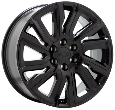 22" Chevrolet Silverado Tahoe Gloss Black Wheels Replica set 5901R
