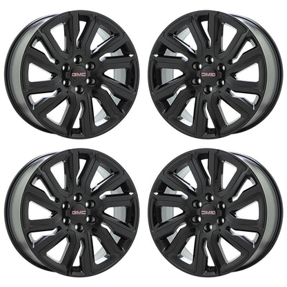 22" Chevrolet Silverado Tahoe Satin Black Wheels Replica set 5901R