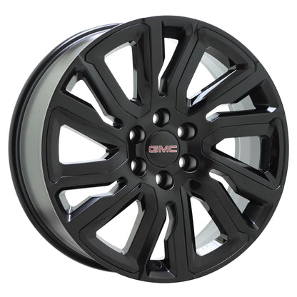 22" Sierra Yukon Silverado Tahoe Satin Black wheels OEM 5901 EXCHANGE