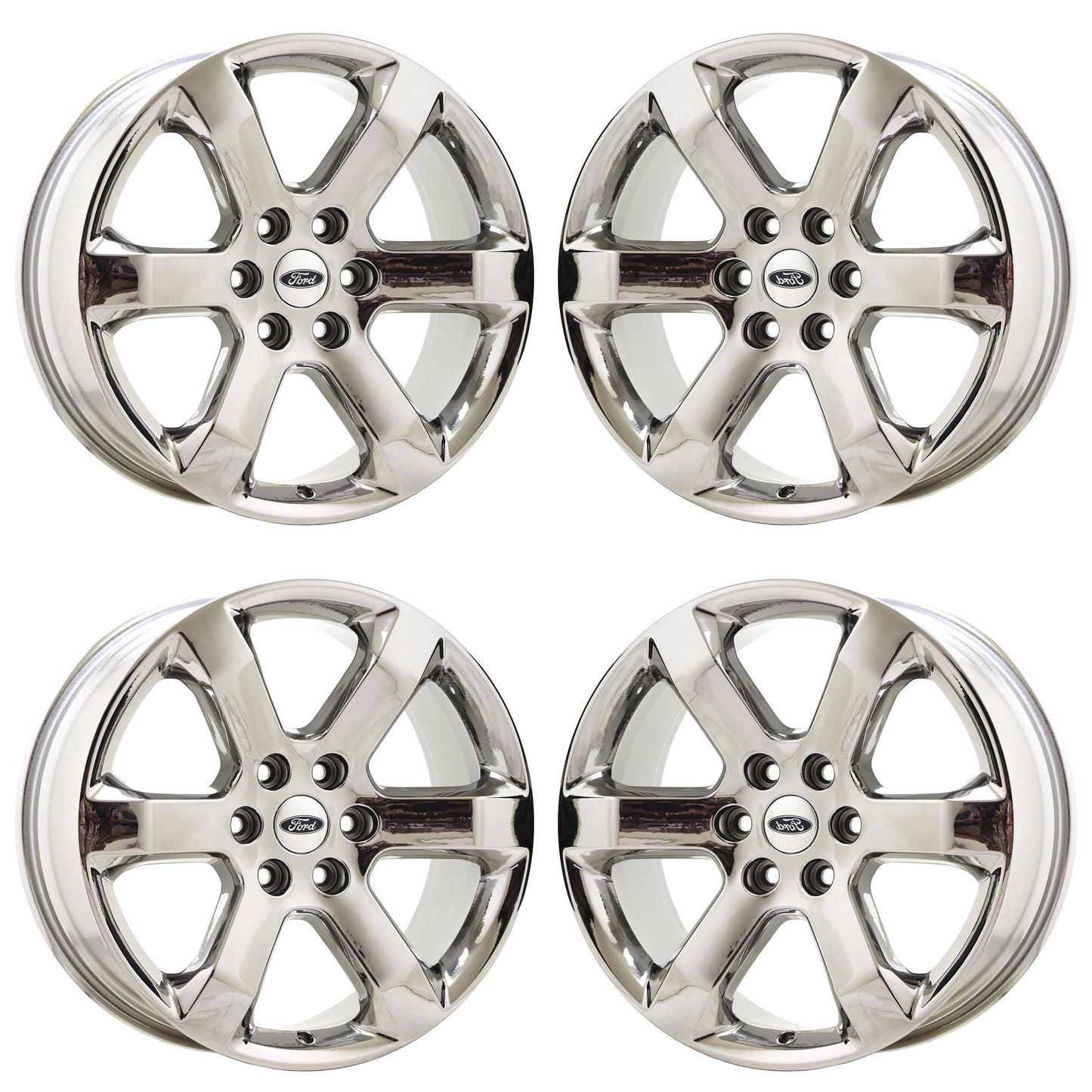 20" Ford F150 Truck Bright Chrome wheels rims Factory OEM set 4 10347 EXCHANGE