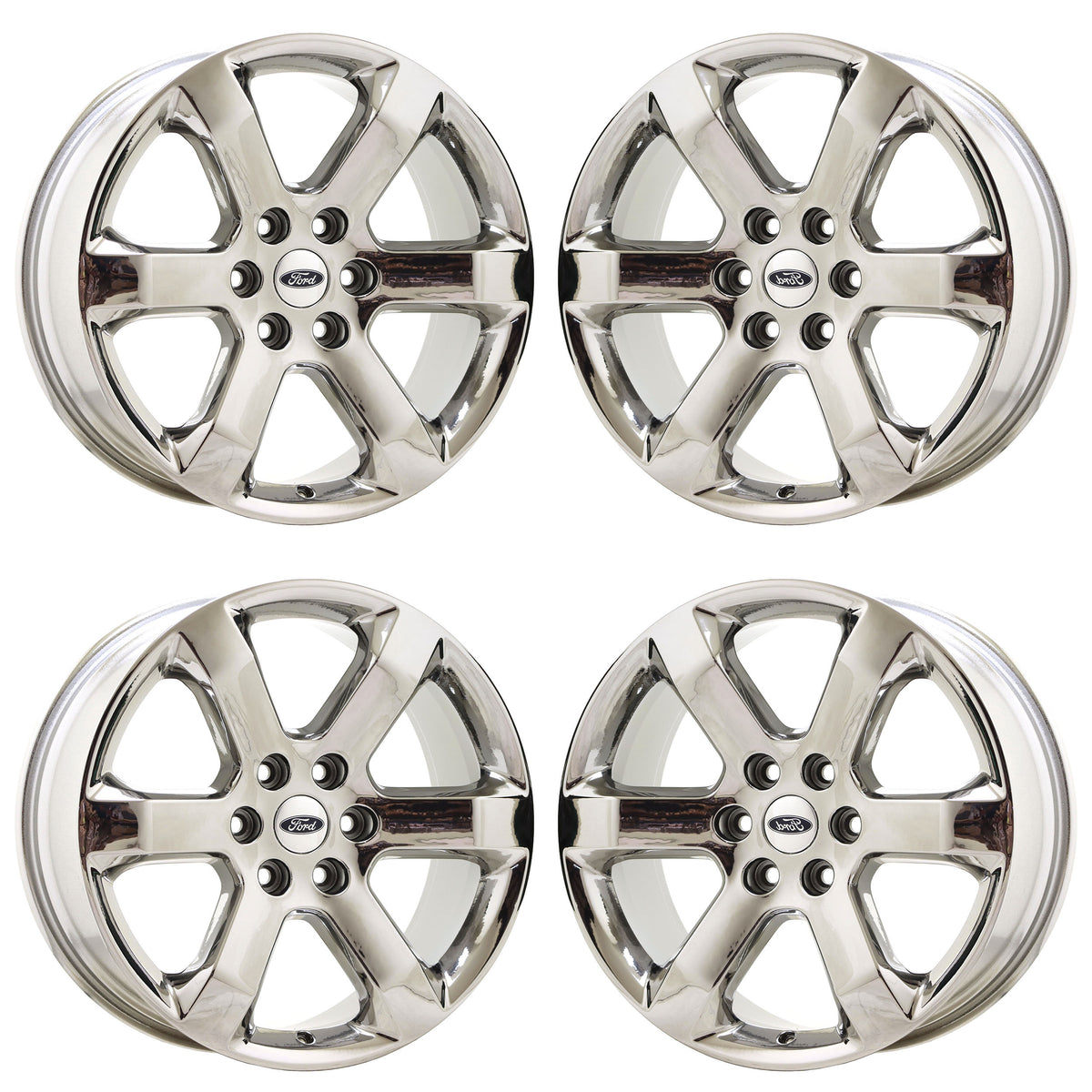 20" Ford F150 Truck Bright Chrome wheels rims Factory OEM set 4 10347 EXCHANGE