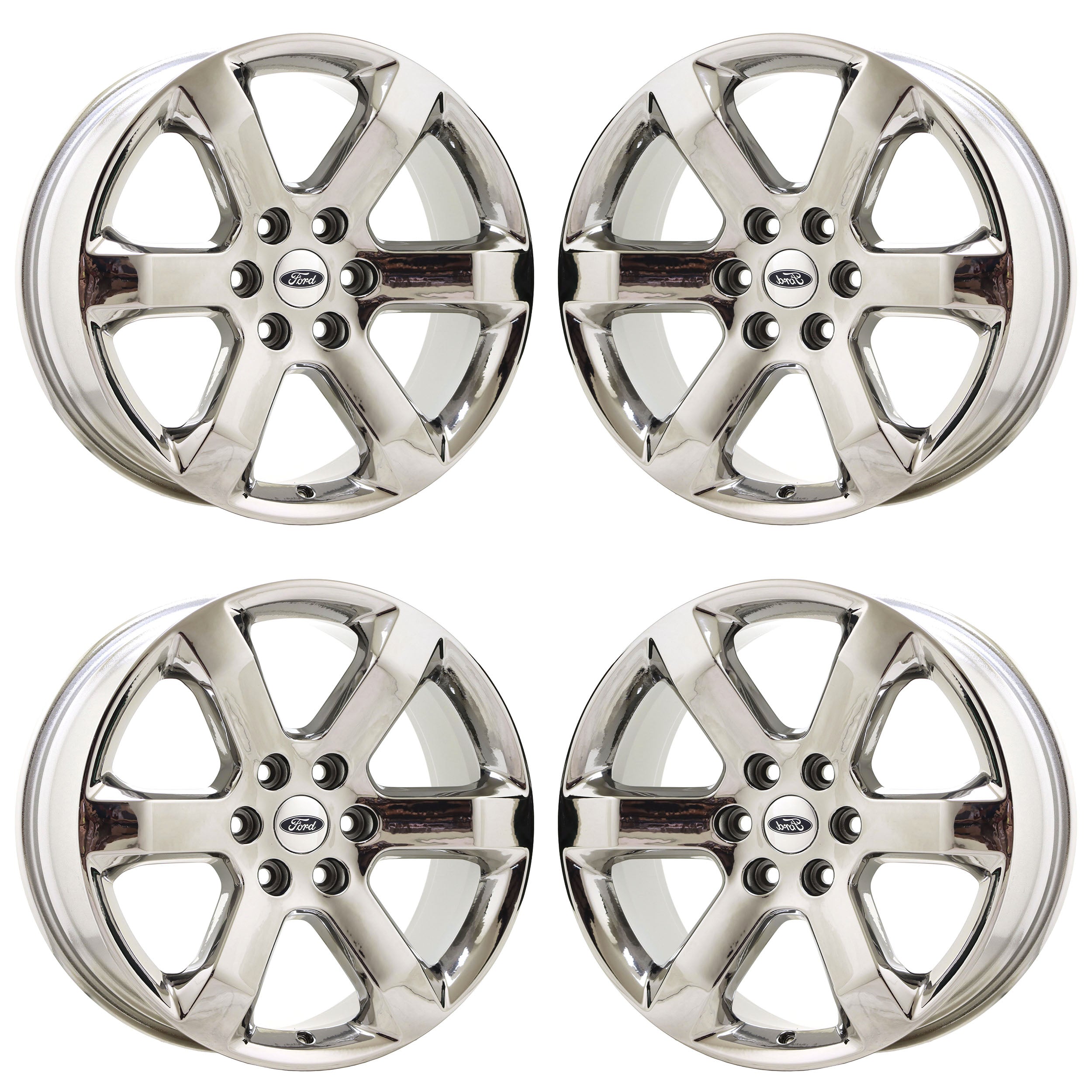 20" Ford F150 Truck Bright Chrome wheels rims Factory OEM set 4 10347 EXCHANGE