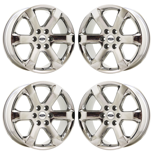 20" Ford F150 Truck Bright Chrome wheels rims Factory OEM set 4 10347 EXCHANGE