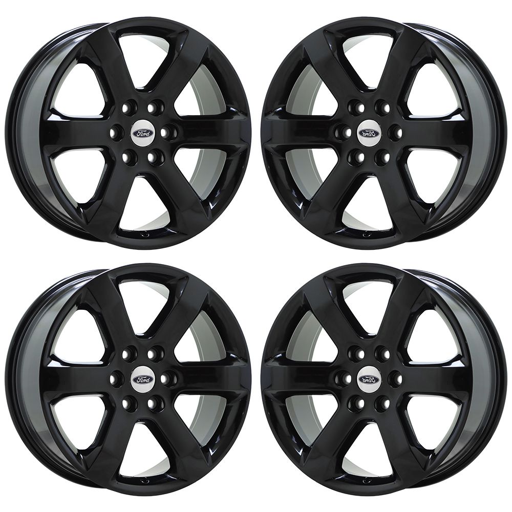 20" Ford F150 Truck Gloss Black wheels rims Factory OEM set 4 10347