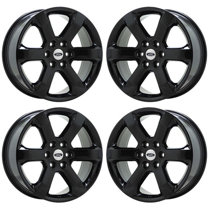 20" Ford F150 Truck Gloss Black wheels rims Factory OEM set 4 10347